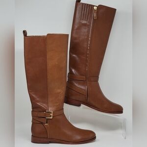 Ralph Lauren Blayke Buckled Riding Boots Brown Saddle Tan Women's Size 5 New